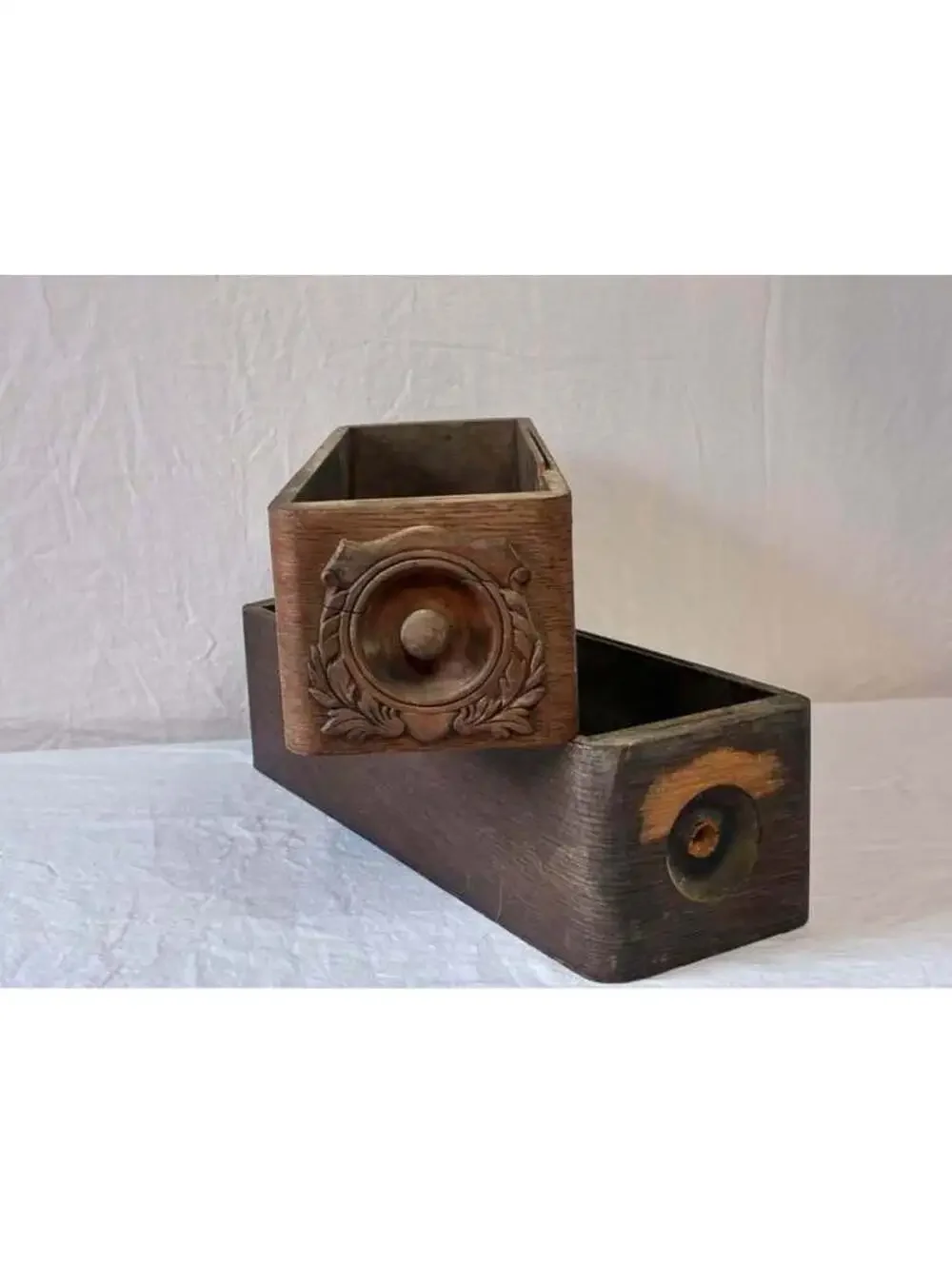 Antique wooden Drawers - Set of 2